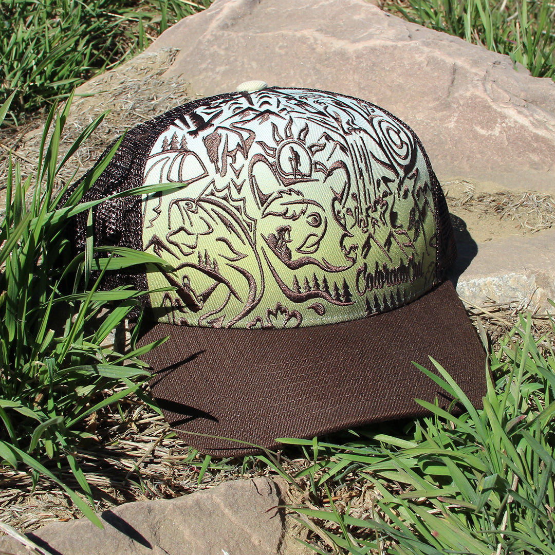Radiance Curved Bill Hat - Snapback - Natural/Brown