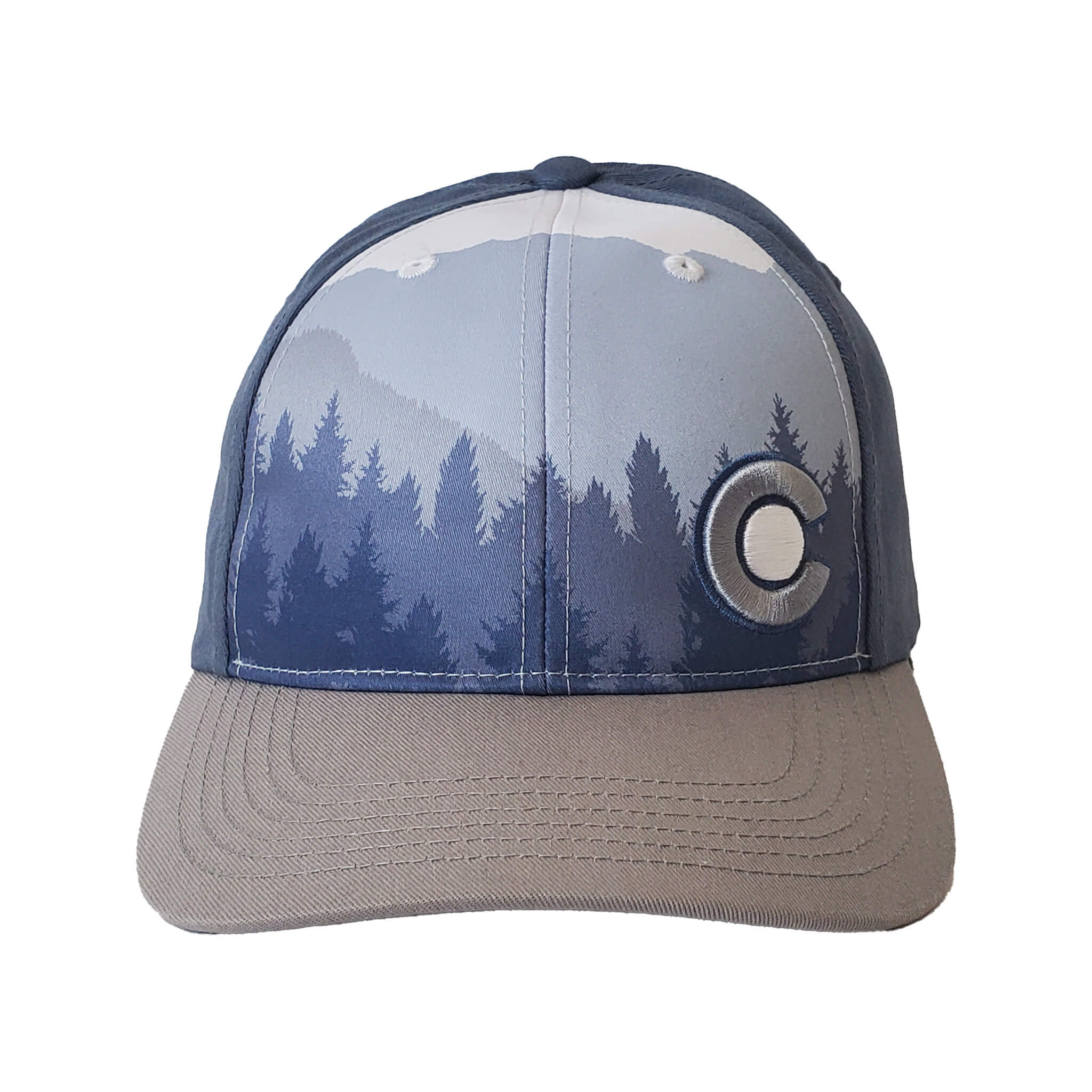 Alpine Snapback Hat - Indigo/Gray