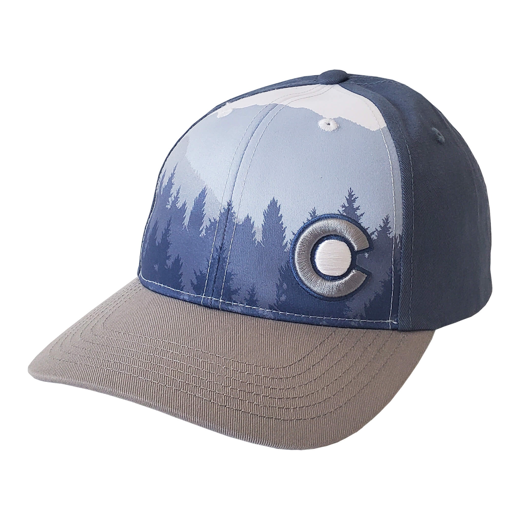Alpine Snapback Hat - Indigo/Gray