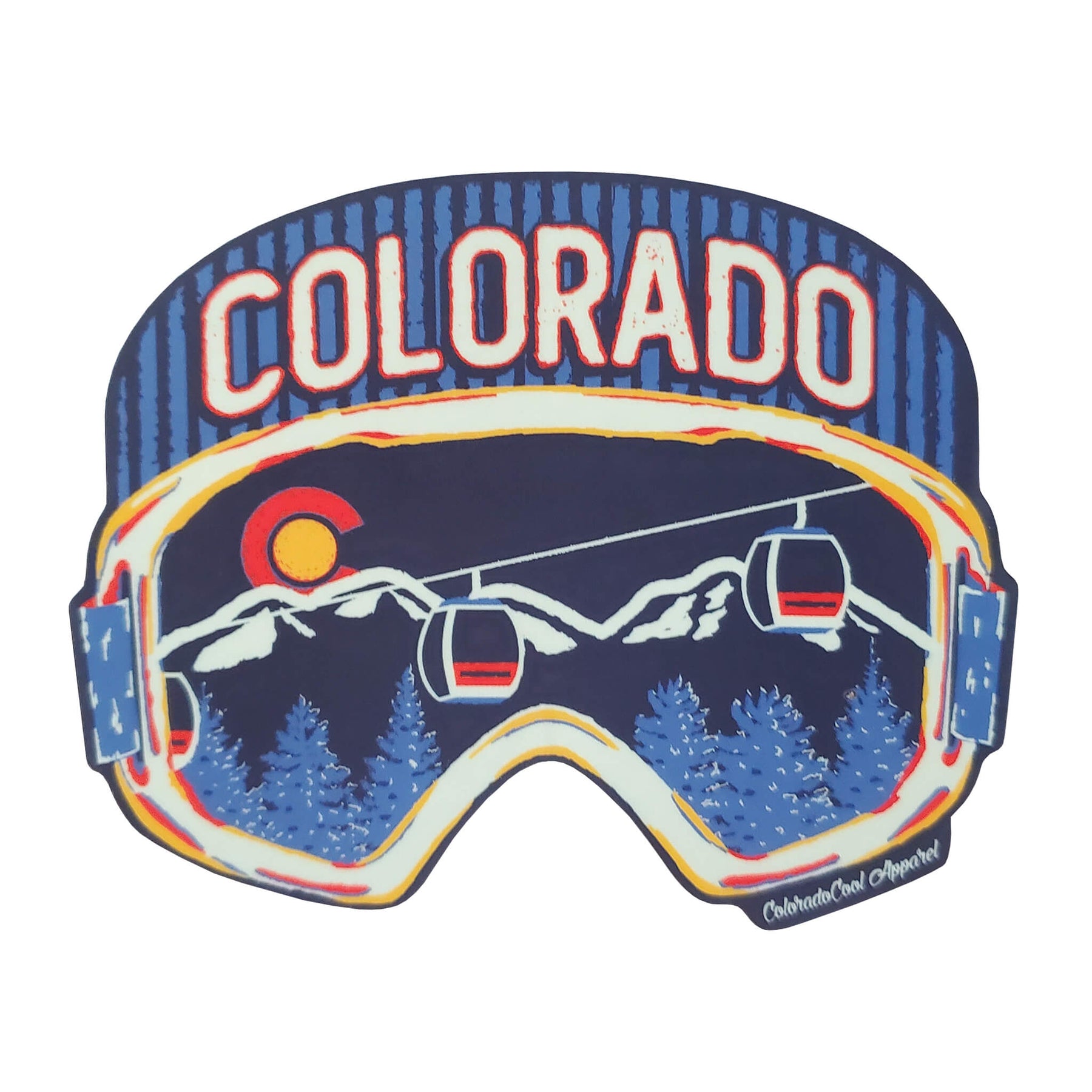 Colorado Snowboard Goggles Sticker