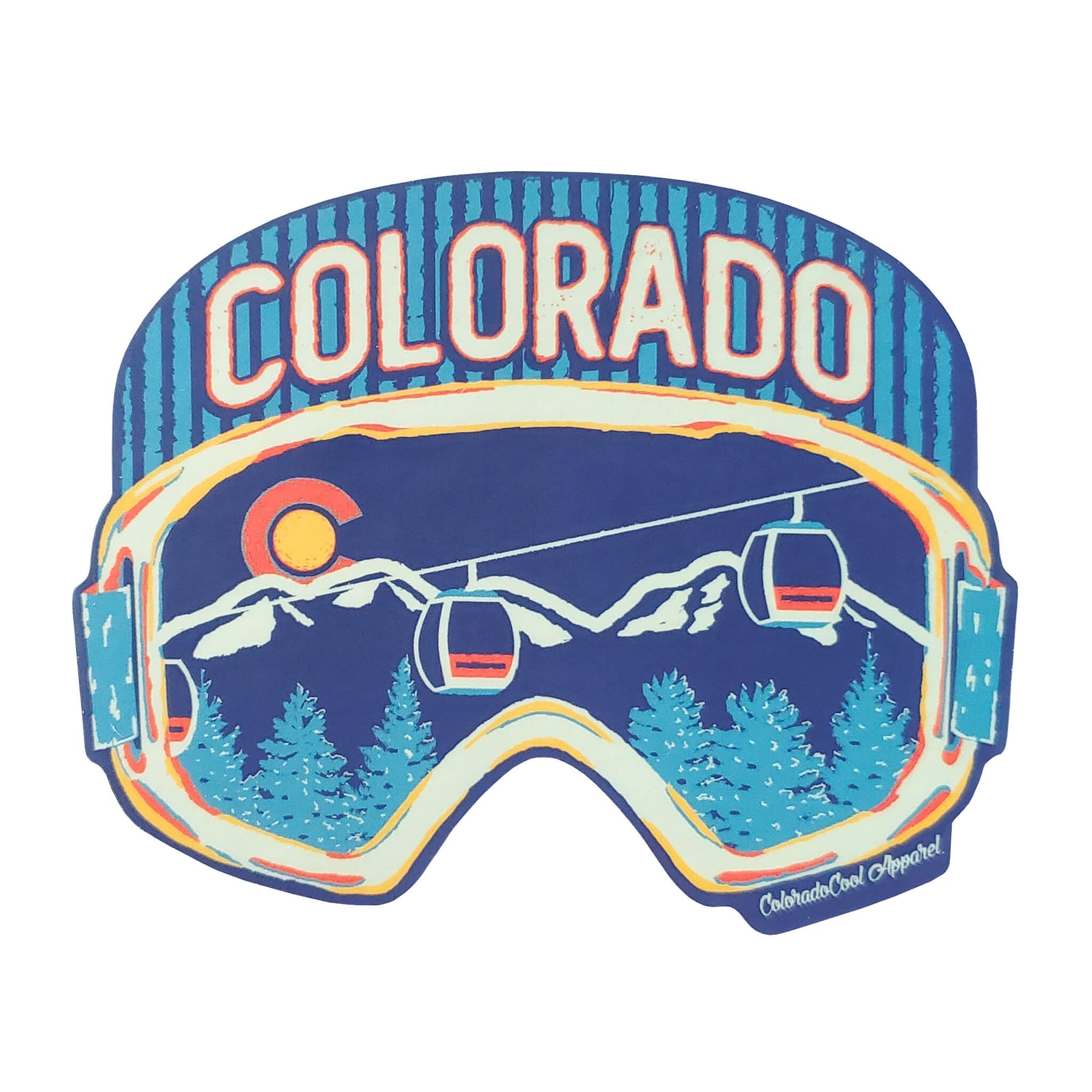Skier Sticker