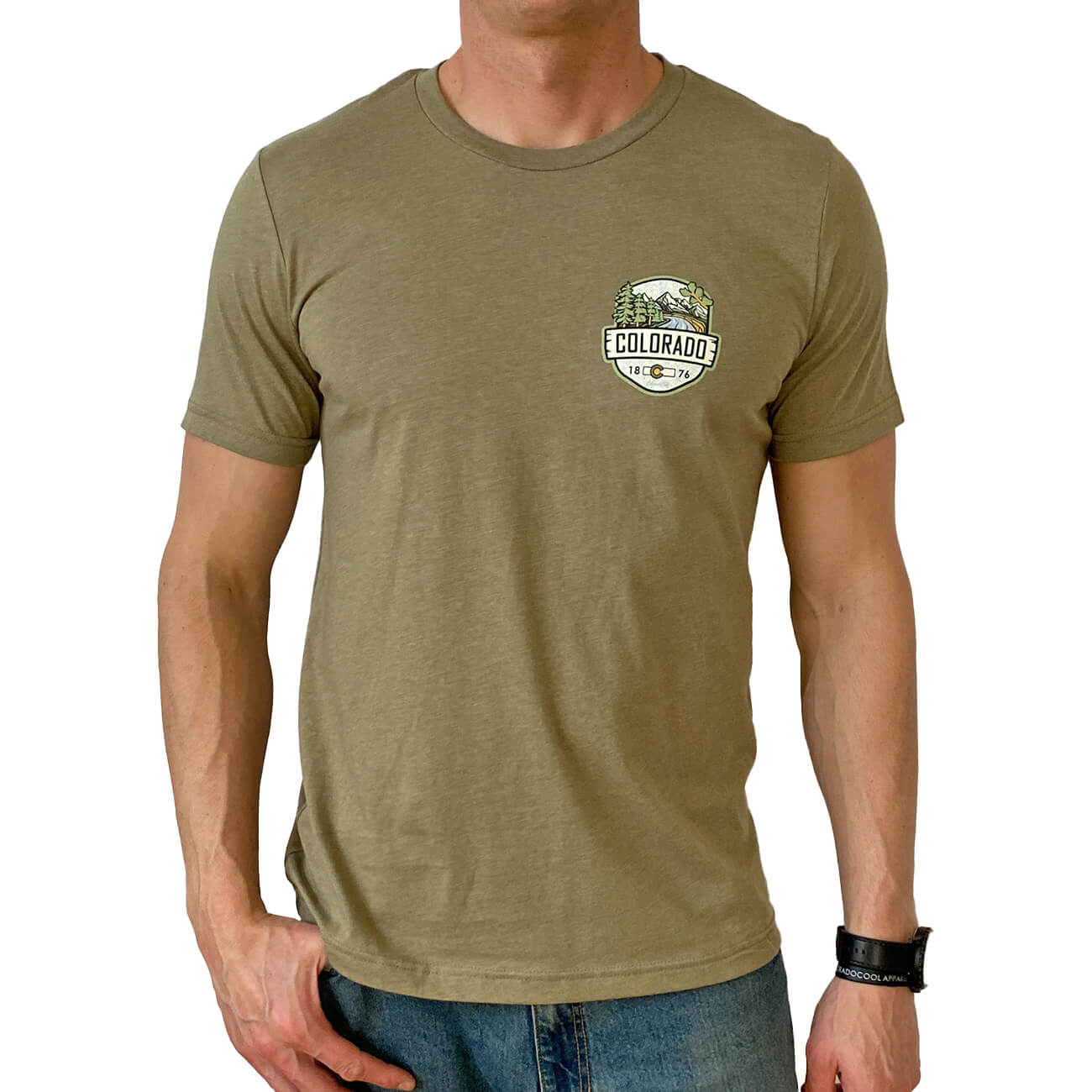 Colorado T-Shirt with Topo Map