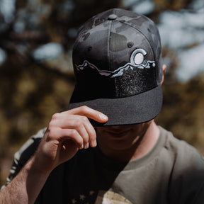Black Camo Range Flatbill Hat