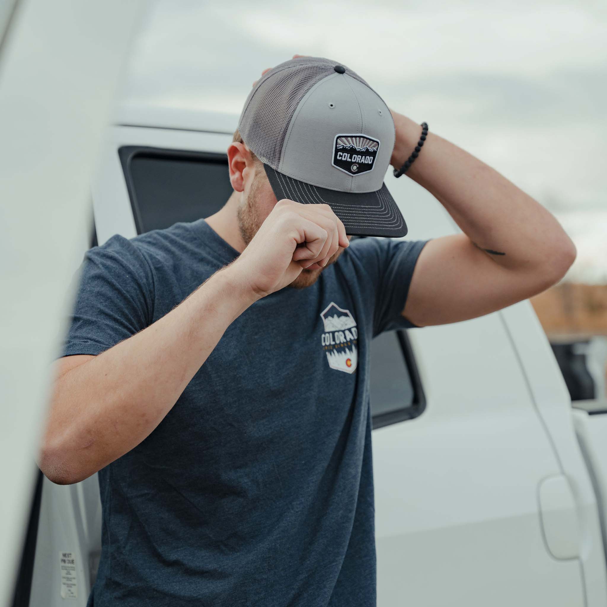 Colorado Patch Trucker Hat - Gray/Black