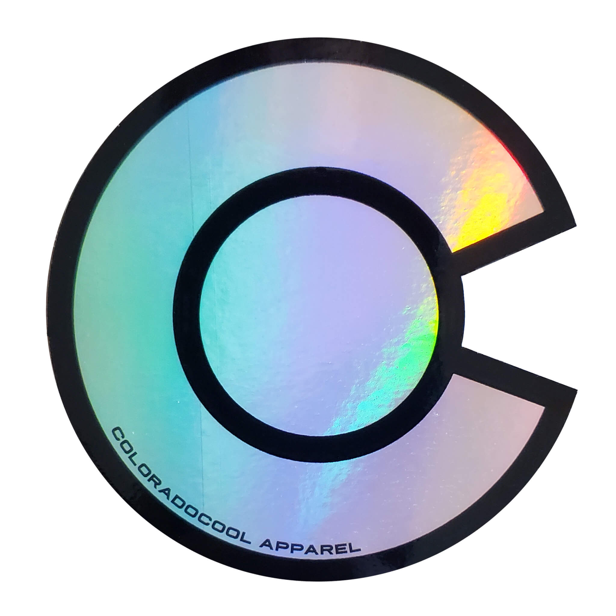 Holographic Colorado Flag Sticker