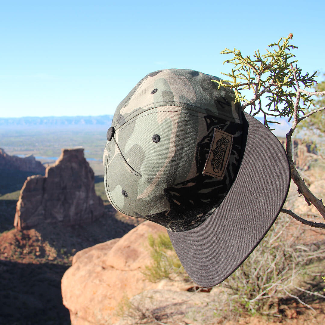 Mountain Camo Flatbill Hat - Snapback