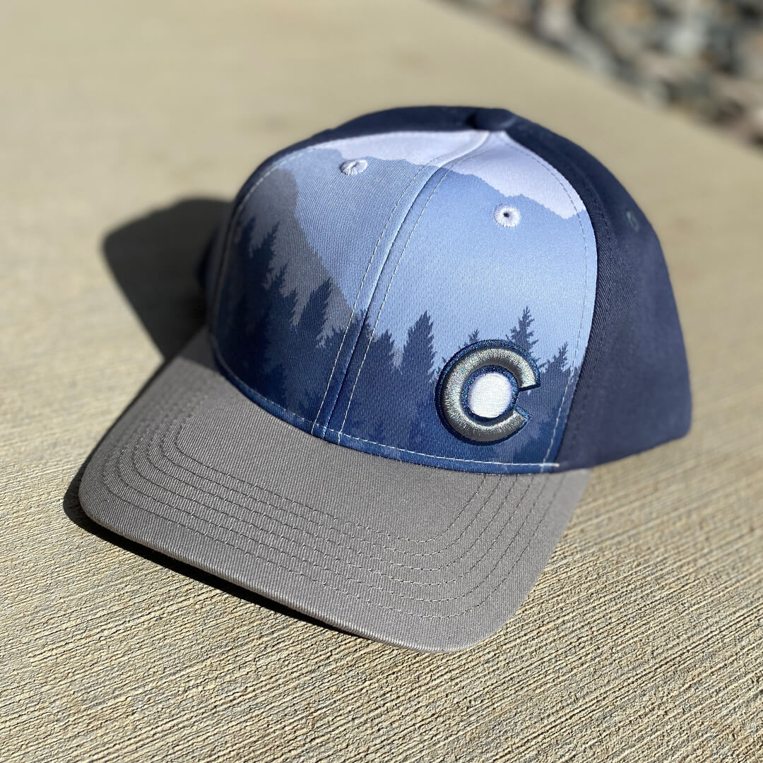 Alpine Snapback Hat - Indigo/Gray