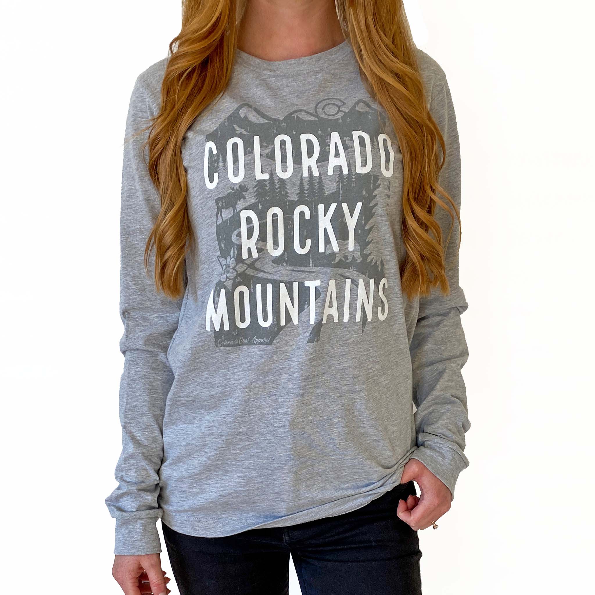 colorado rocky mountains tshirt design