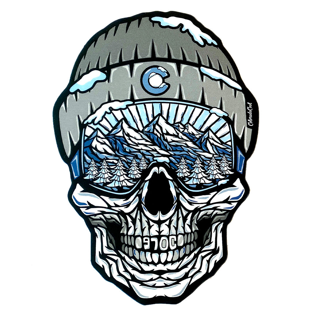 Skull Sticker - Gray