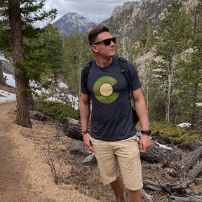 Topo Map T-Shirt - Dk Gray Heather